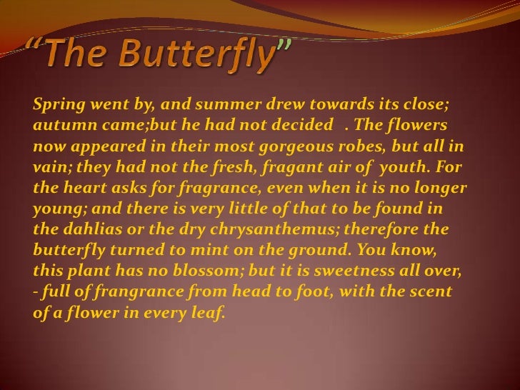 Spring, A Short Story